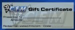 CFM GIFT CERTIFICATE