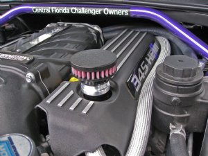 CFM Baffled Billet Valve Cover Breather Kit for '08-15 Dodge Challenger HEMI R/T & SRT-8 (Exc. Hellcat)