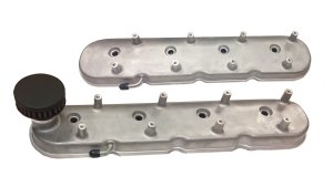 CFM Performance Billet Valve Cover Breather Kit for Holley LS Cast Aluminum Valve Covers